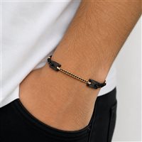 Bracciale Cianfrone Gioielli Uomo in Oro Diamante Black 0.18 Ct BROR-83-198 - BROR-83-198